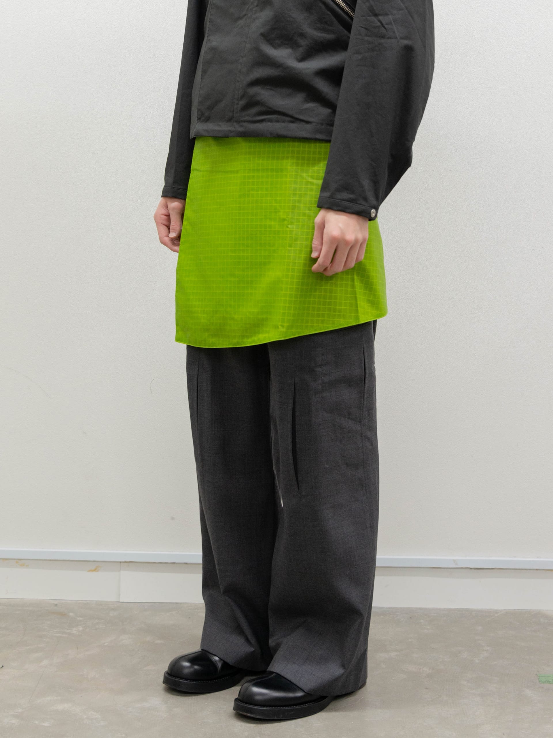 OMAR AFRIDI WRAPPED SKIRT / Apple Green - NIGHTHAWKS