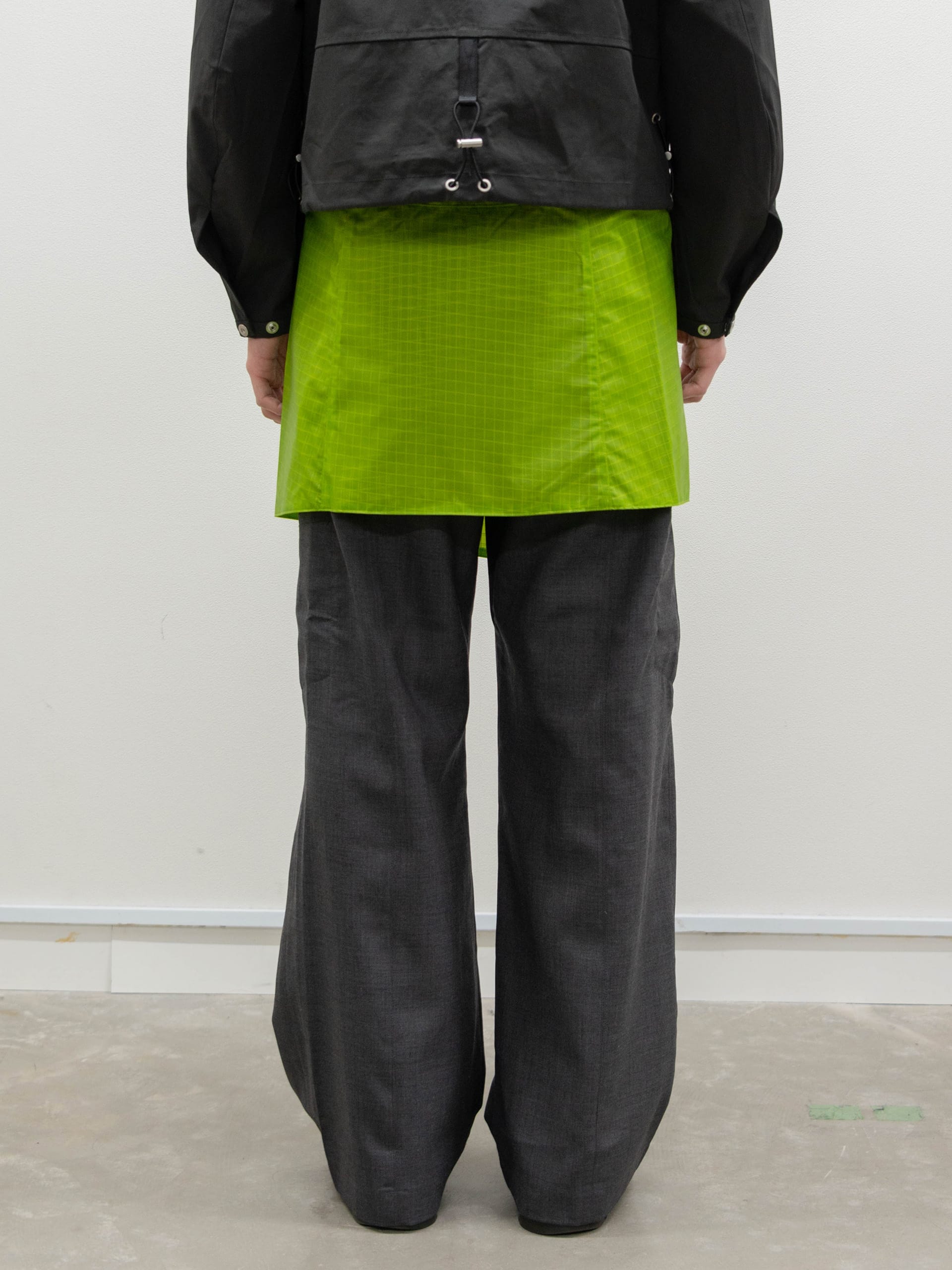 OMAR AFRIDI WRAPPED SKIRT / Apple Green - NIGHTHAWKS