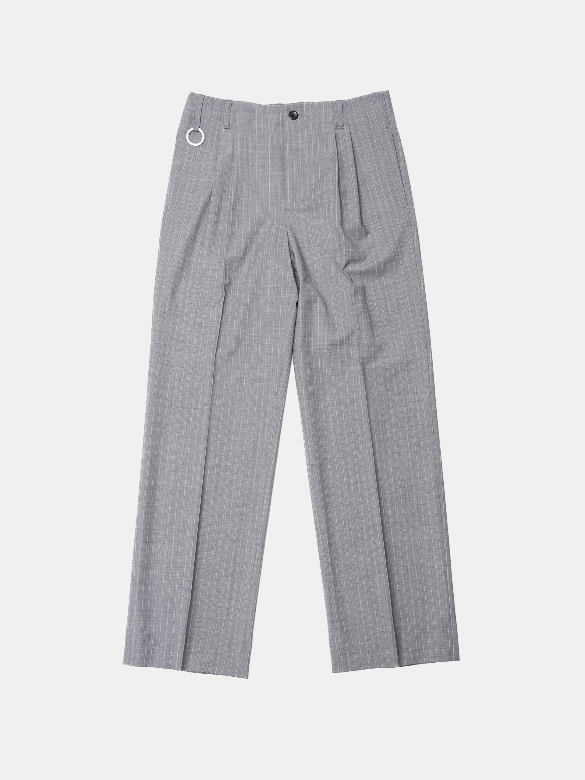 Th Products QUINN / Wide Tailored Pants / Black - NIGHTHAWKS