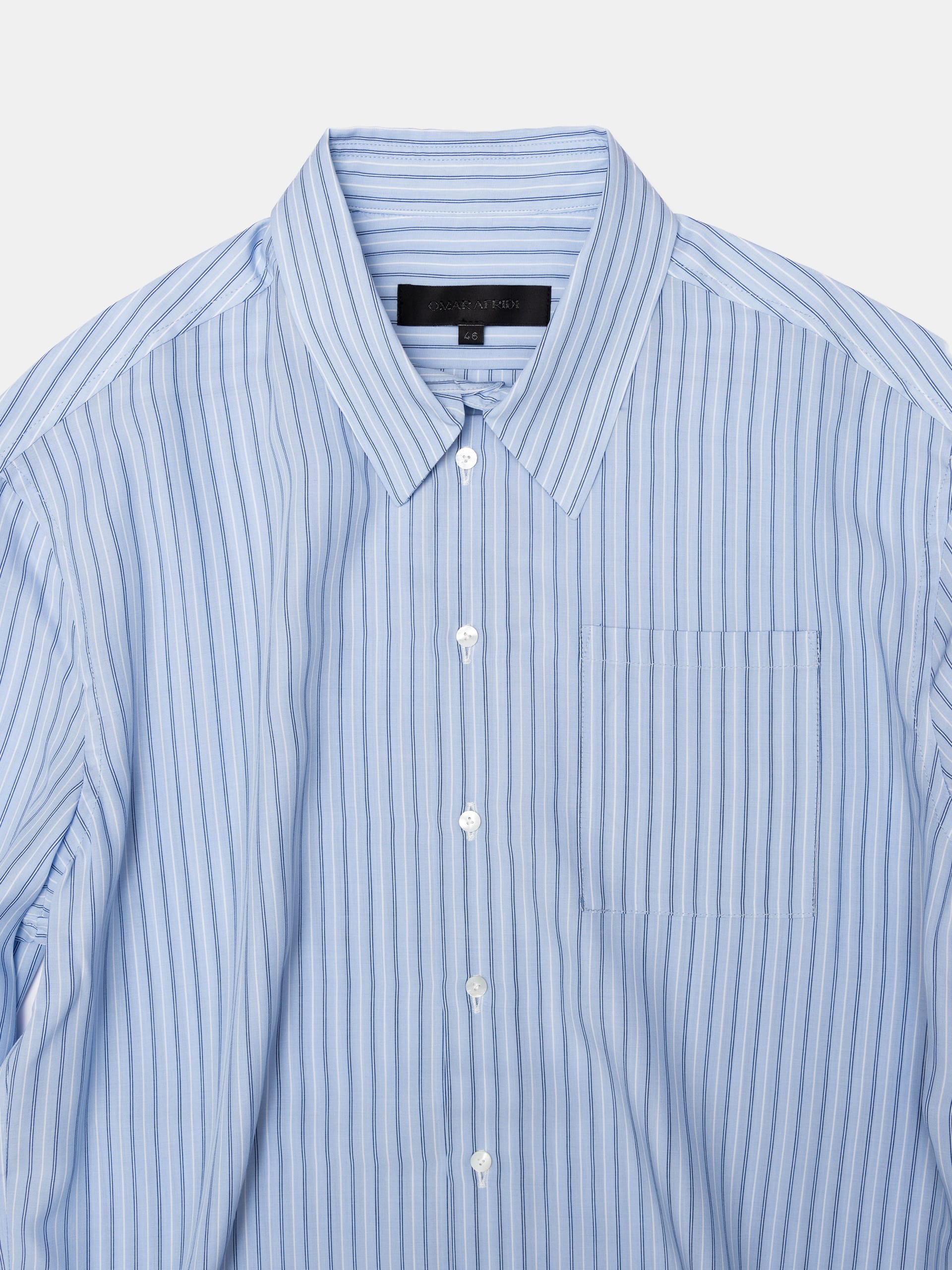 OMAR AFRIDI Dress Shirt / Blue Stripe - NIGHTHAWKS